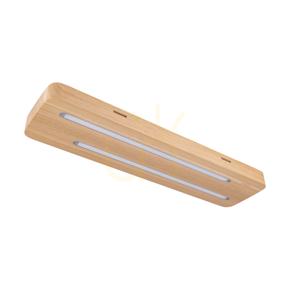 Kontrola Stropní svítidlo / nástěnná lampa Neele, olejovaný dub, 2xLED, 12 W, 55 cm Stropní svítidlo / nástěnná lampa Neele, olejovaný dub, 2xLED, 12 W, 55 cm