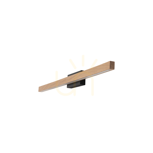 Kontrola Nástěnné svítidlo Aqua Luce, olejovaný dub/černá, 1xLED 12 W, 80 cm