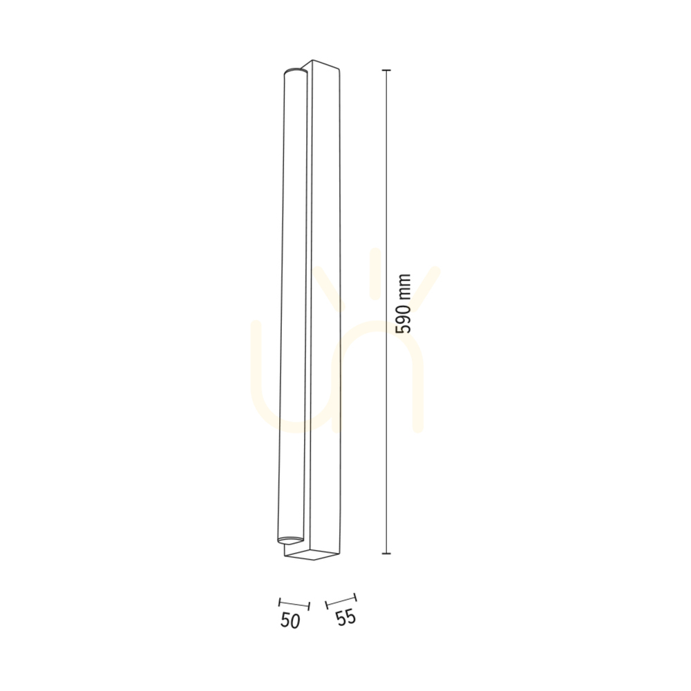 Zobrazit Nástěnné svítidlo Aqua Luce, olejovaný dub, 1xLED 9 W, 59 cm Nástěnné svítidlo Aqua Luce, olejovaný dub, 1xLED 9 W, 59 cm