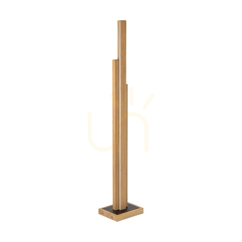 Kontrola Stojací lampa Soho, olejovaný dub/černá, 3xLED, 60 W, 28 cm
