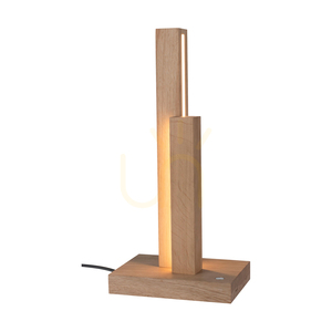 Stolní lampa Soho, olejovaný dub, 2×LED 10 W, 21,5 cm 1 Stolní lampa Soho, olejovaný dub, 2×LED 10 W, 21,5 cm small 1