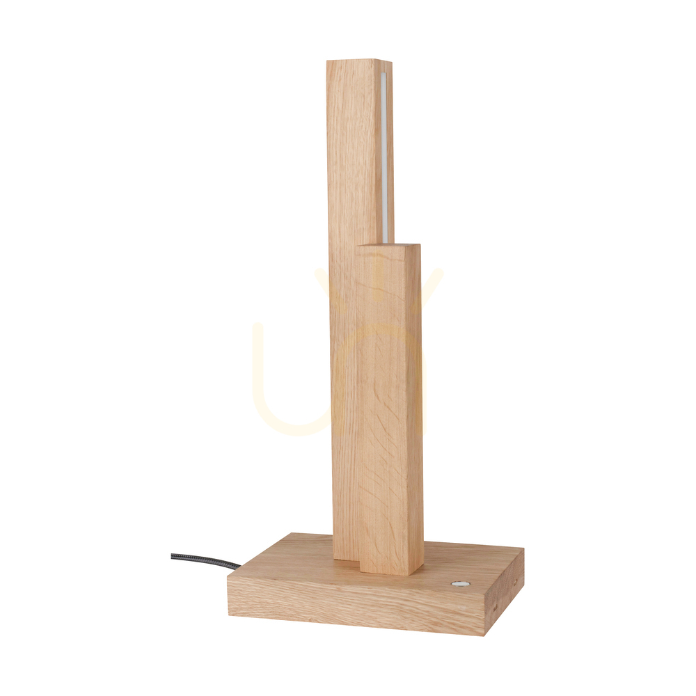 Kontrola Stolní lampa Soho, olejovaný dub, 2×LED 10 W, 21,5 cm Stolní lampa Soho, olejovaný dub, 2×LED 10 W, 21,5 cm