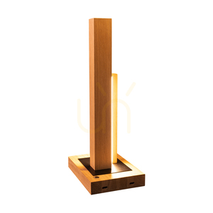 Stolní lampa Soho, olejovaný dub/černá, 2×LED 10 W, 21,5 cm small 3