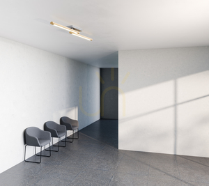 Stropní svítidlo Razmus, olejovaný dub/matný nikl, 2xLED, 31 W, 107 cm small 1