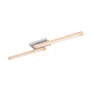 Stropní svítidlo Razmus, olejovaný dub/matný nikl, 2xLED, 31 W, 107 cm small 0