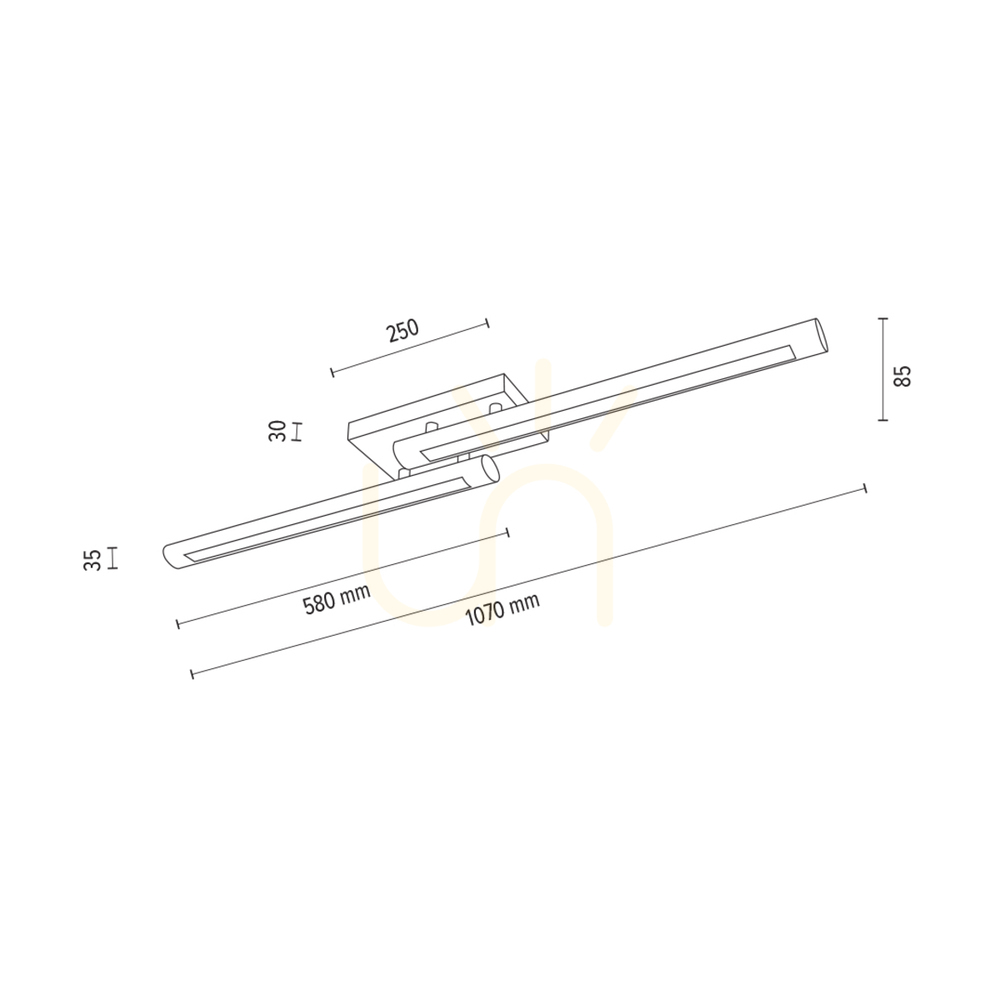 Zobrazit Stropní svítidlo Razmus, olejovaný dub/černá, 2xLED, 31 W, 107 cm Stropní svítidlo Razmus, olejovaný dub/černá, 2xLED, 31 W, 107 cm