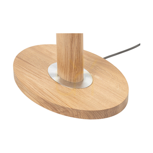 Stojací lampa Mercedes, olejovaný dub/matný nikl, krémovo-stříbrné stínidlo, 1xE27, 52 cm 2 Stojací lampa Mercedes, olejovaný dub/matný nikl, krémovo-stříbrné stínidlo, 1xE27, 52 cm small 2