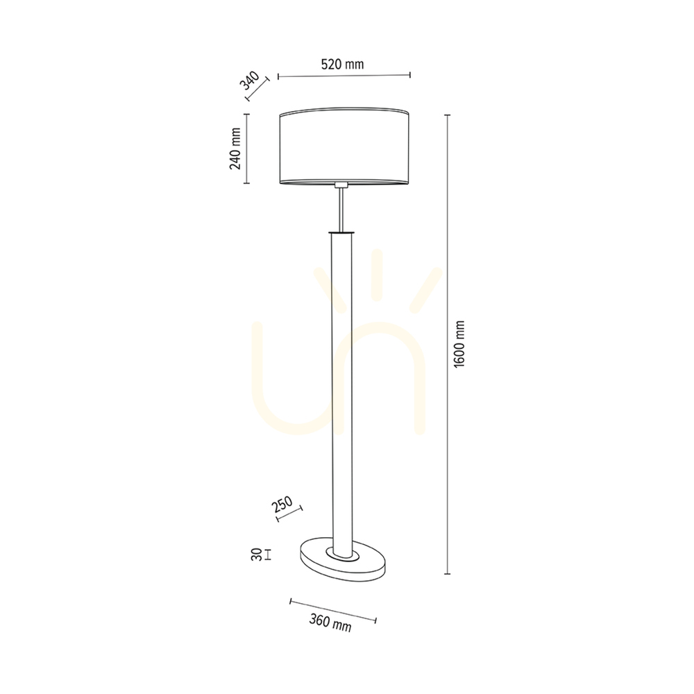 Zobrazit Stojací lampa Mercedes, olejovaný dub/matný nikl, krémovo-stříbrné stínidlo, 1xE27, 52 cm Stojací lampa Mercedes, olejovaný dub/matný nikl, krémovo-stříbrné stínidlo, 1xE27, 52 cm