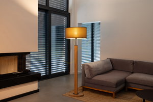 Stojací lampa Mercedes, olejovaný dub/černá, hnědo-černo-zlaté stínidlo, 1xE27, 52 cm 3 Stojací lampa Mercedes, olejovaný dub/černá, hnědo-černo-zlaté stínidlo, 1xE27, 52 cm small 3