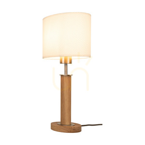 Stolní lampa Mercedes, olejovaný dub/matný nikl, bílé stínidlo, 1xE27, 25 cm 2 Stolní lampa Mercedes, olejovaný dub/matný nikl, bílé stínidlo, 1xE27, 25 cm small 2