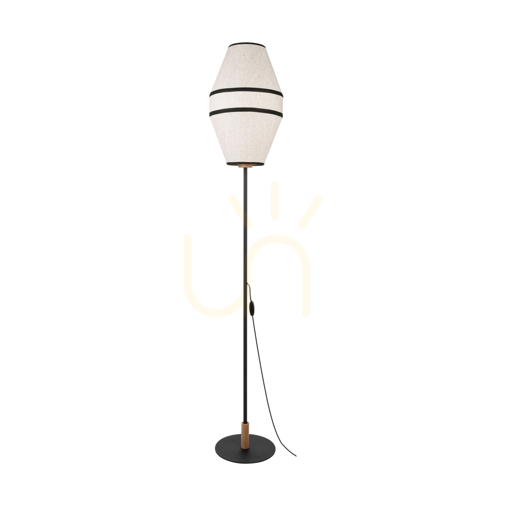 Kontrola Stojací lampa Amigo, černá/olejovaný dub, béžové stínidlo, 1xE27, Ø30 cm Stojací lampa Amigo, černá/olejovaný dub, béžové stínidlo, 1xE27, Ø30 cm