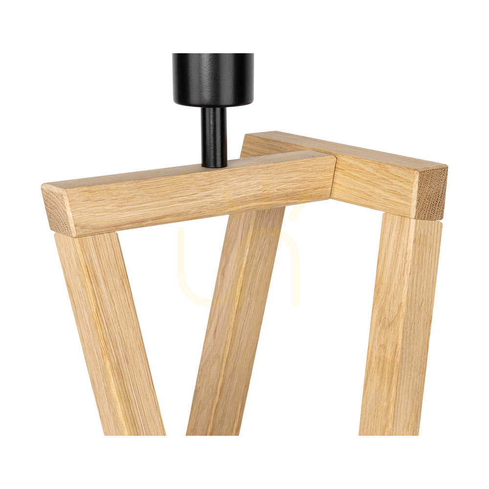 Náhled Stojací lampa Clessidra, olejovaný dub/matný nikl, bílé stínidlo, 1xE27, Ø58 cm Stojací lampa Clessidra, olejovaný dub/matný nikl, bílé stínidlo, 1xE27, Ø58 cm