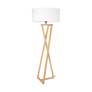 Stojací lampa Clessidra, olejovaný dub/matný nikl, bílé stínidlo, 1xE27, Ø58 cm 0 Stojací lampa Clessidra, olejovaný dub/matný nikl, bílé stínidlo, 1xE27, Ø58 cm small 0