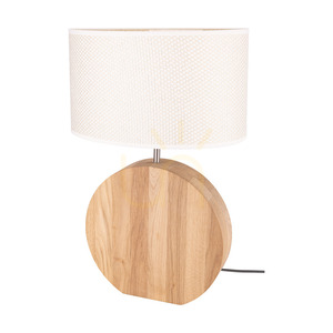 Stolní lampa Logan, olejovaný dub/matný nikl, krémovo-stříbrné stínidlo, 1xE27, 36 cm 0 Stolní lampa Logan, olejovaný dub/matný nikl, krémovo-stříbrné stínidlo, 1xE27, 36 cm small 0