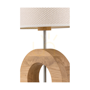 Stolní lampa Logan, olejovaný dub/matný nikl, krémovo-stříbrné stínidlo, 1xE27, 36 cm 1 Stolní lampa Logan, olejovaný dub/matný nikl, krémovo-stříbrné stínidlo, 1xE27, 36 cm small 1