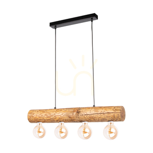Závěsné svítidlo Core, hnědé/černé, 4xE27, 70 cm 0 Závěsné svítidlo Core, hnědé/černé, 4xE27, 70 cm small 0