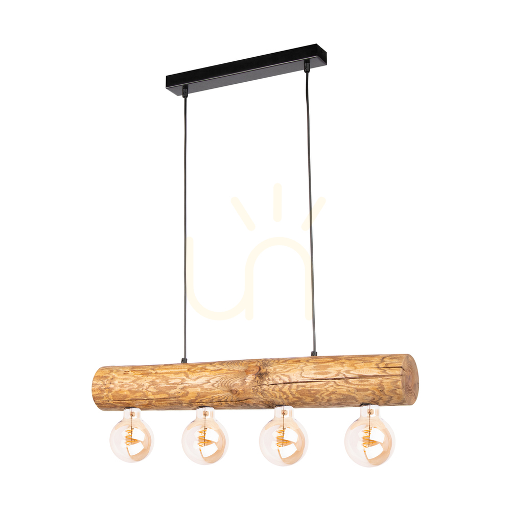 Kontrola Závěsné svítidlo Core, hnědé/černé, 4xE27, 70 cm Závěsné svítidlo Core, hnědé/černé, 4xE27, 70 cm