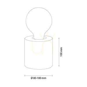 Stolní lampa Core z ořechového dřeva, 1xE27, Ø 8–12 cm small 1
