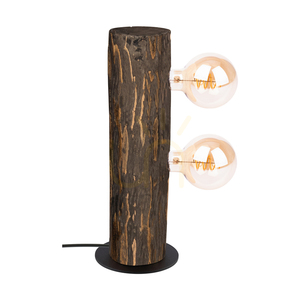 Stolní lampa Core, ořech/černá, 2xE27, Ø15 cm 0 Stolní lampa Core, ořech/černá, 2xE27, Ø15 cm small 0