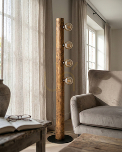 Stojací lampa Core, hnědá/černá, 4xE27, Ø 30 cm small 1