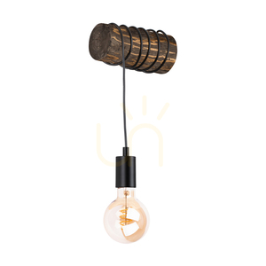 Nástěnné svítidlo Hikari, ořech/černá, 1xE27, 20 cm 0 Nástěnné svítidlo Hikari, ořech/černá, 1xE27, 20 cm small 0