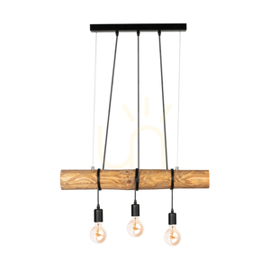 Závěsné svítidlo Hikari, hnědé/černé, 3xE27, 70 cm small 0