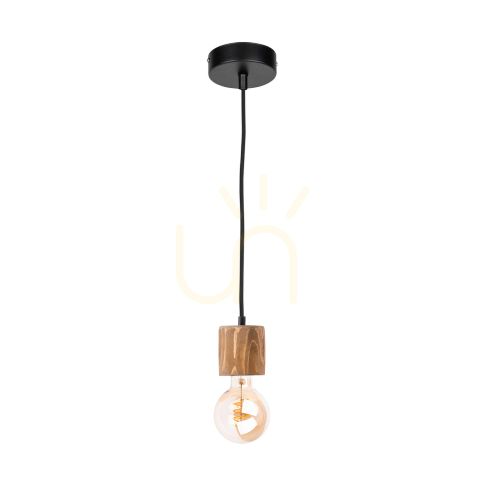 Kontrola Závěsné svítidlo Skog, hnědé/černé, 1xE27, Ø 10 cm Závěsné svítidlo Skog, hnědé/černé, 1xE27, Ø 10 cm