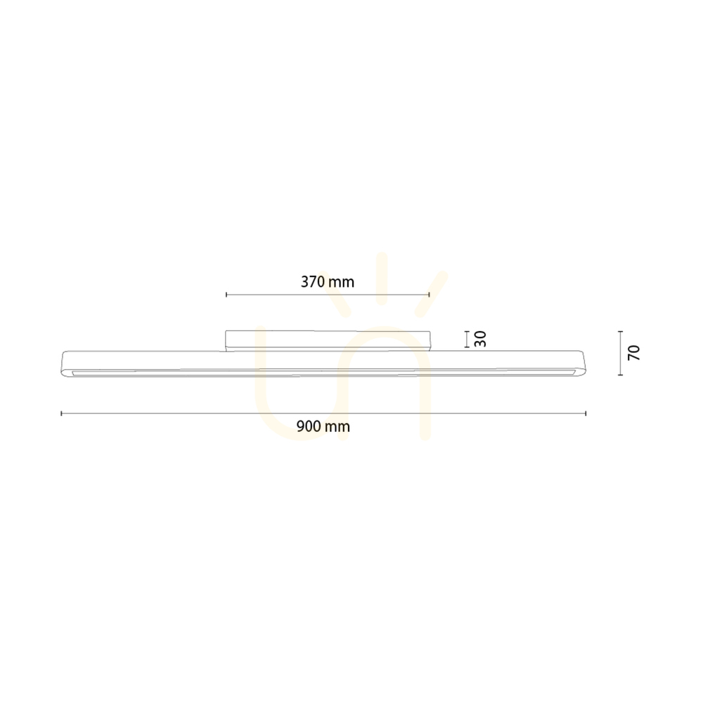 Pohled Stropní svítidlo Forestier, olejovaný dub/černá, 1xLED 17 W, 90 cm Stropní svítidlo Forestier, olejovaný dub/černá, 1xLED 17 W, 90 cm