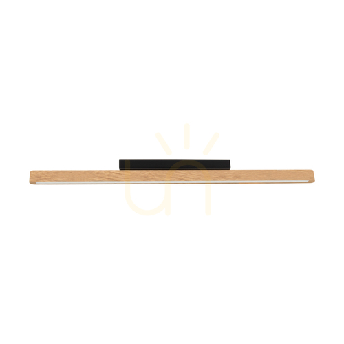 Kontrola Stropní svítidlo Forestier, olejovaný dub/černá, 1xLED 17 W, 90 cm