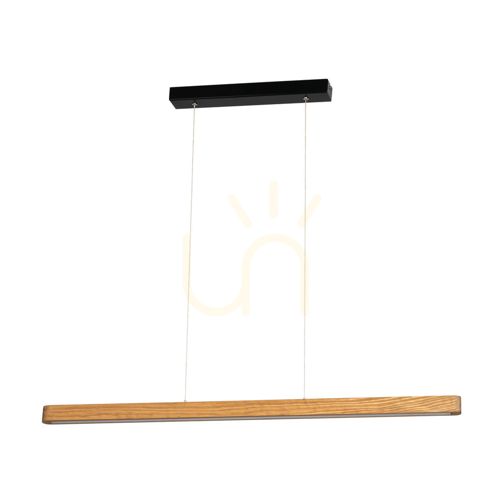 Forestier Pendant Light, Brown/Black, 1xLED, 17 W, 90 cm