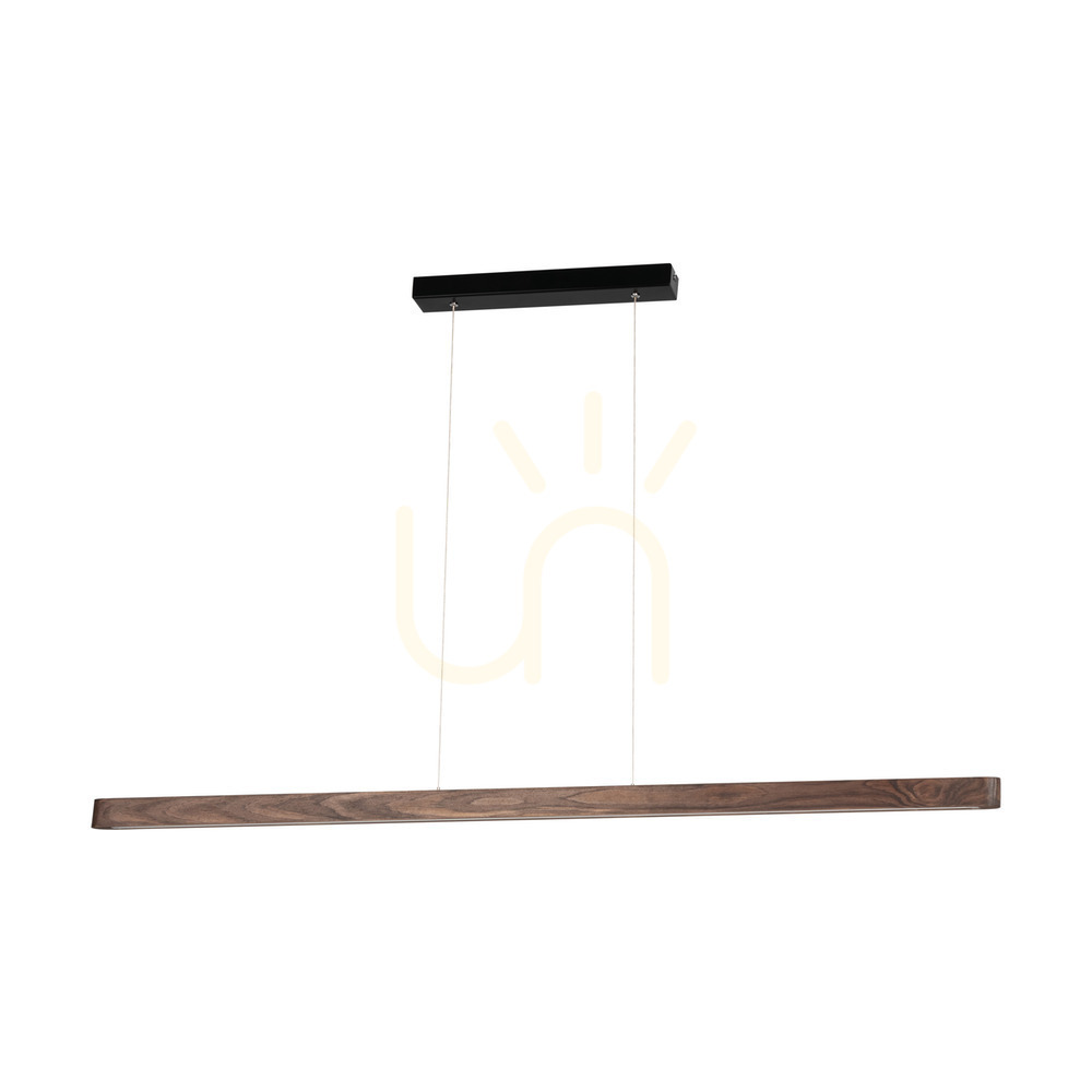 Forestier Pendant Light, Walnut/Black, 1xLED 23 W, Up&Down, 118 cm