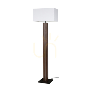 Stojací lampa Flamo, ořech/černá, bílé stínidlo, 1xE27 + 1xLED 16 W, 45 cm small 0