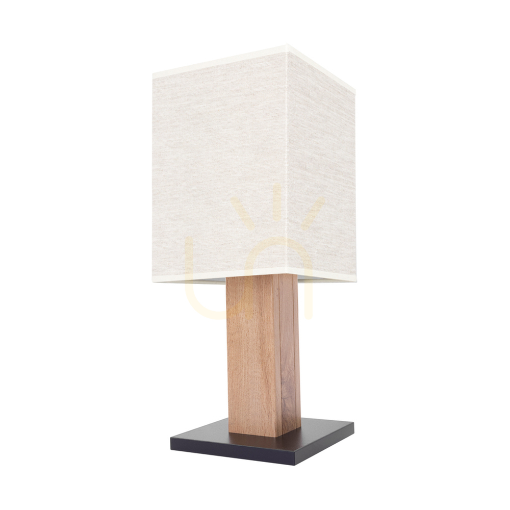 Kontrola Stolní lampa Nomma, dub/černá, béžový stínidlo, 1xE27, 22 cm Stolní lampa Nomma, dub/černá, béžový stínidlo, 1xE27, 22 cm
