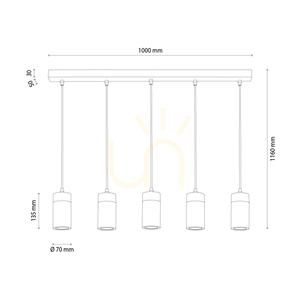 Závěsné svítidlo Artemis, olejovaný dub/černá, 5xGU10, 6 W, 100 cm 2 Závěsné svítidlo Artemis, olejovaný dub/černá, 5xGU10, 6 W, 100 cm small 2