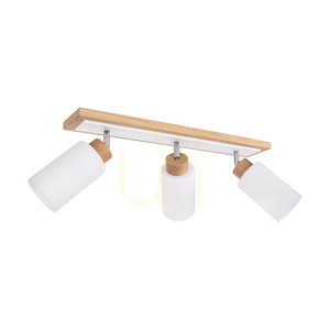Stropní svítidlo Bella, olejovaný dub/bílá, 3xE27, 74 cm 0 Stropní svítidlo Bella, olejovaný dub/bílá, 3xE27, 74 cm small 0