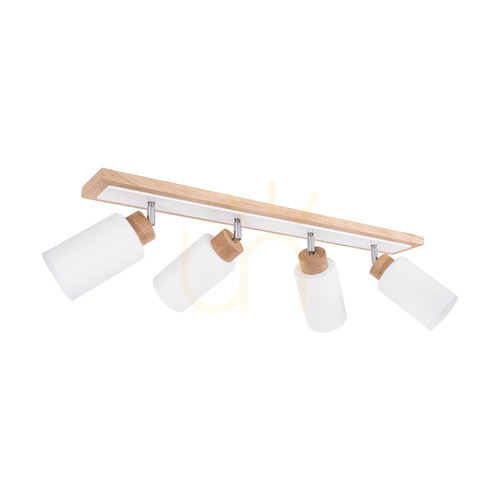 Kontrola Stropní svítidlo Bella, olejovaný dub/bílá, 4xE27, 95 cm