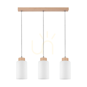 Závěsné svítidlo Selva, olejovaný dub, 3xE27, 52 cm small 0