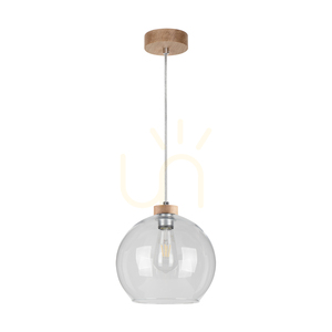 Závěsné svítidlo Fiorda, olejovaný dub, 1xE27, Ø25 cm small 0