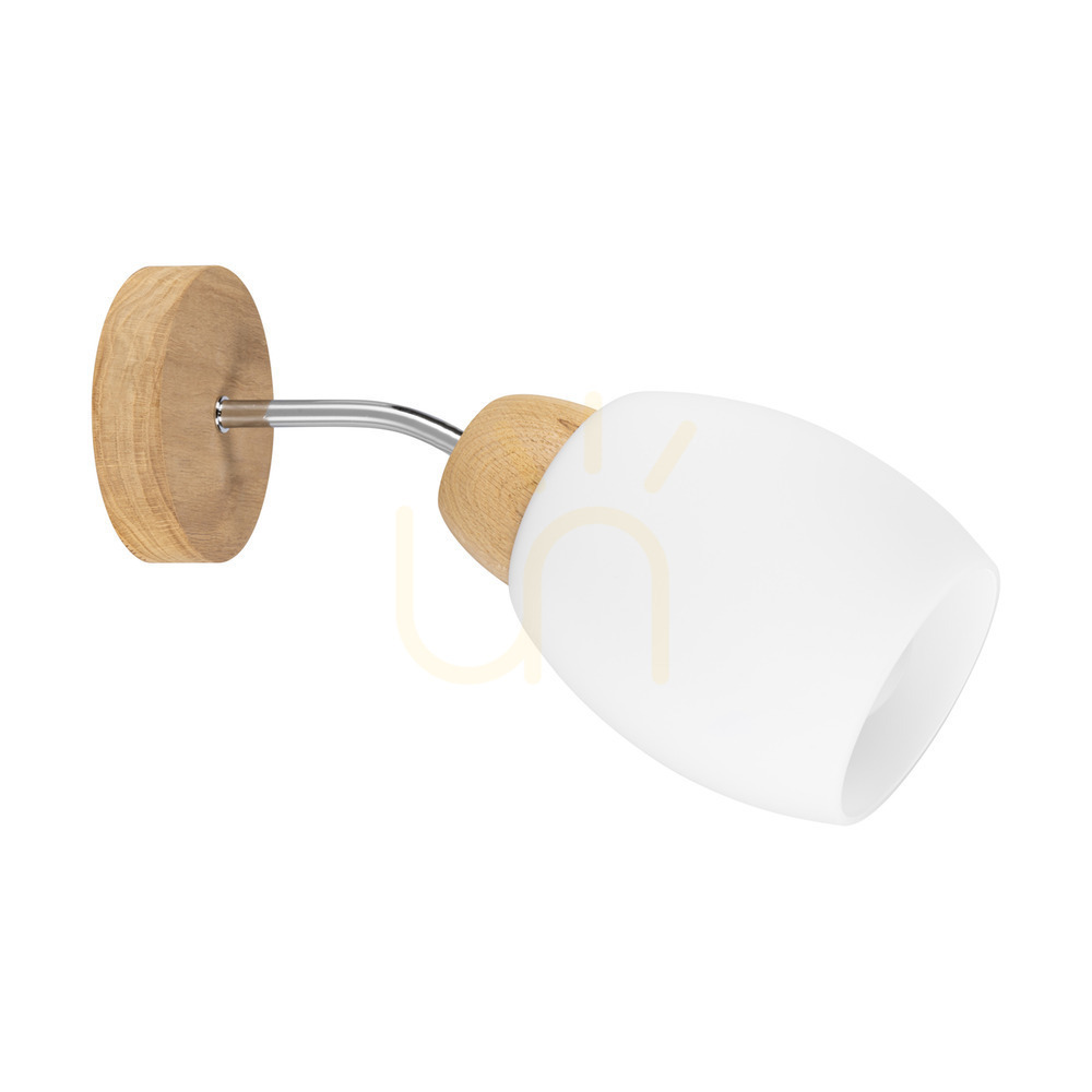 Skaja Wall Sconce, Oiled Oak, 1xE27, 30 cm