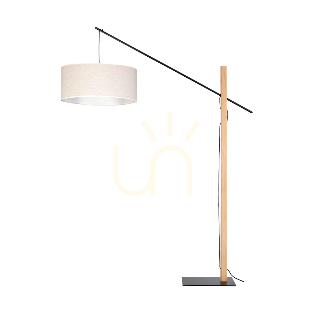 Kontrola Stojací lampa Savra, olejovaný dub/černá, béžové stínidlo, 1xE27, 160 cm Stojací lampa Savra, olejovaný dub/černá, béžové stínidlo, 1xE27, 160 cm