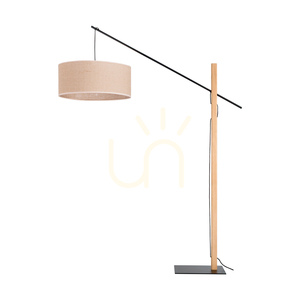 Stojací lampa Savra, olejovaný dub/černá, béžové stínidlo, 1xE27, 160 cm 0 Stojací lampa Savra, olejovaný dub/černá, béžové stínidlo, 1xE27, 160 cm small 0