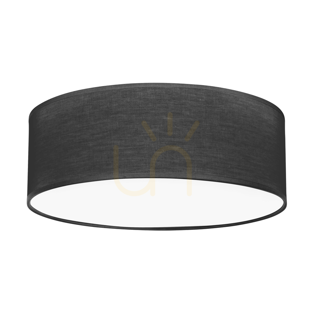 Ignis Ceiling Light, White, Black Shade, 3xE27, Ø38 cm