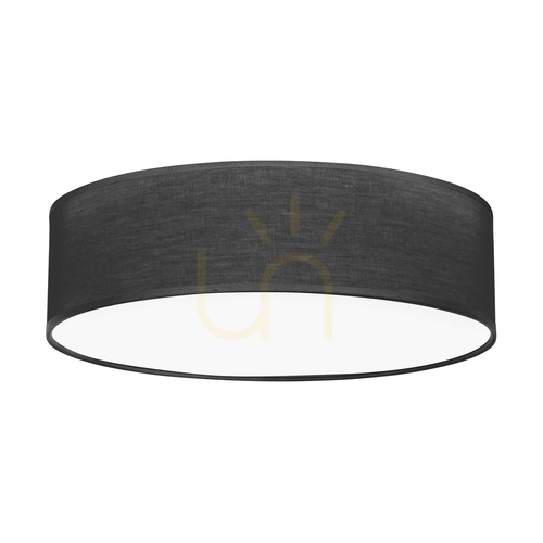 Kontrola Stropní svítidlo Ignis, bílé, černý stínidlo, 4xE27, Ø48 cm