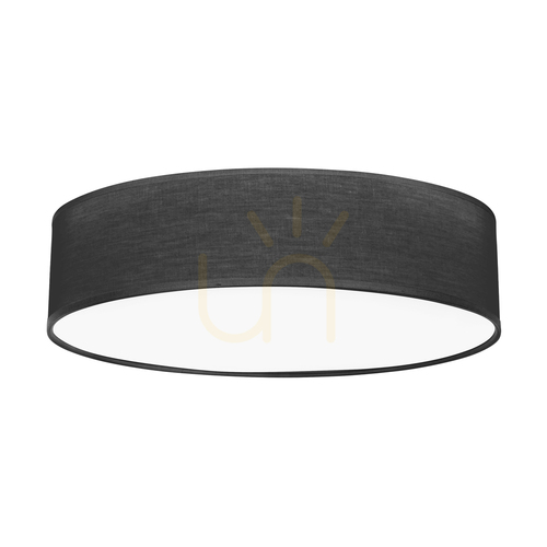 Kontrola Stropní svítidlo Ignis, bílé, černý stínidlo, 4xE27, Ø58 cm