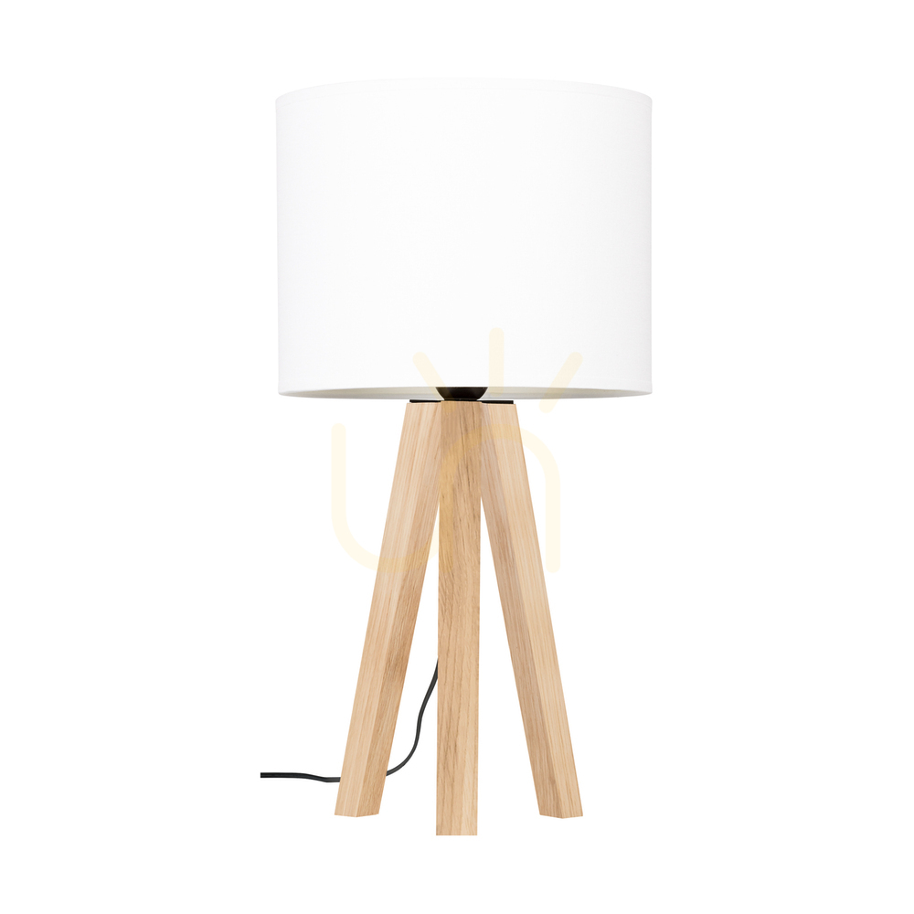Kontrola Stolní lampa Solea, olejovaný dub, bílé stínidlo, 1xE27, Ø22 cm Stolní lampa Solea, olejovaný dub, bílé stínidlo, 1xE27, Ø22 cm
