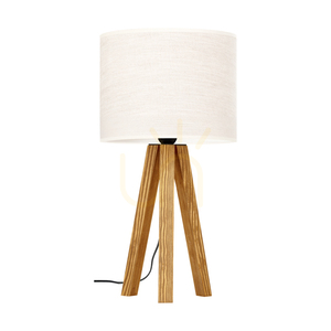 Stolní lampa Solea, hnědá, béžový stínidlo, 1xE27, Ø22 cm 0 Stolní lampa Solea, hnědá, béžový stínidlo, 1xE27, Ø22 cm small 0