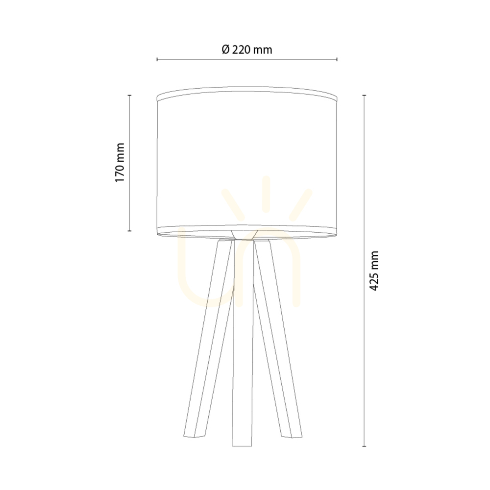 Pohled Stolní lampa Solea, ořech, bílé stínidlo, 1xE27, Ø22 cm Stolní lampa Solea, ořech, bílé stínidlo, 1xE27, Ø22 cm