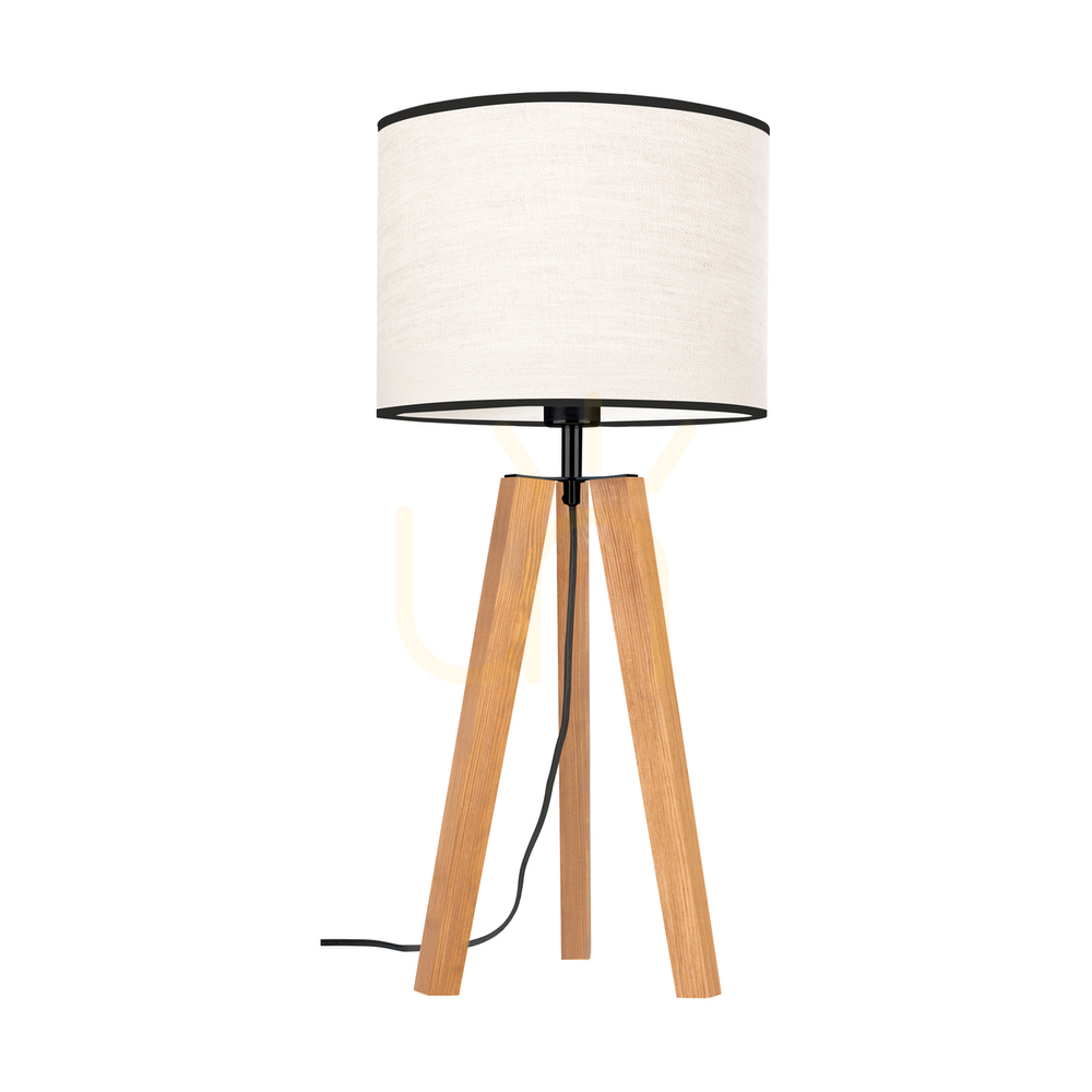Kontrola Stolní lampa Solea, hnědá/černá, béžovo-černý stínidlo, 1xE27, Ø30 cm Stolní lampa Solea, hnědá/černá, béžovo-černý stínidlo, 1xE27, Ø30 cm