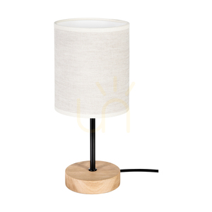 Stolní lampa Dreva, olejovaný dub/černá, béžové stínidlo, 1xE27, Ø 13 cm 0 Stolní lampa Dreva, olejovaný dub/černá, béžové stínidlo, 1xE27, Ø 13 cm small 0