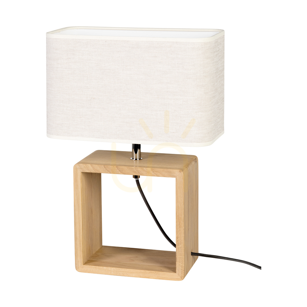 Kontrola Stolní lampa Silva, olejovaný dub/chrom, béžové stínidlo, 1xE27, 30 cm Stolní lampa Silva, olejovaný dub/chrom, béžové stínidlo, 1xE27, 30 cm